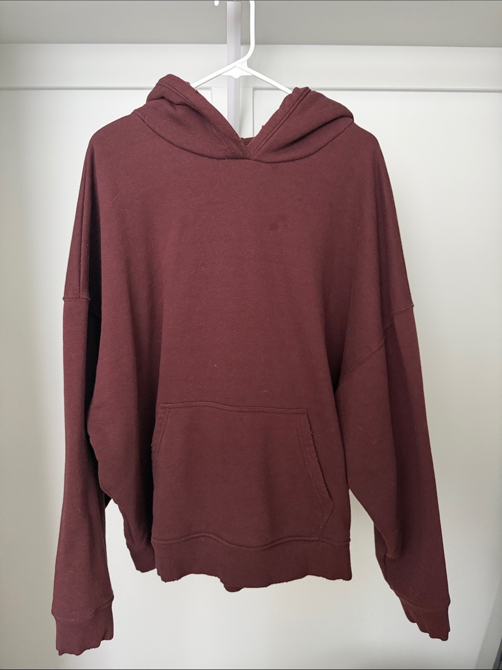 nuuds Deep Burgundy Hooded Sweatshirt